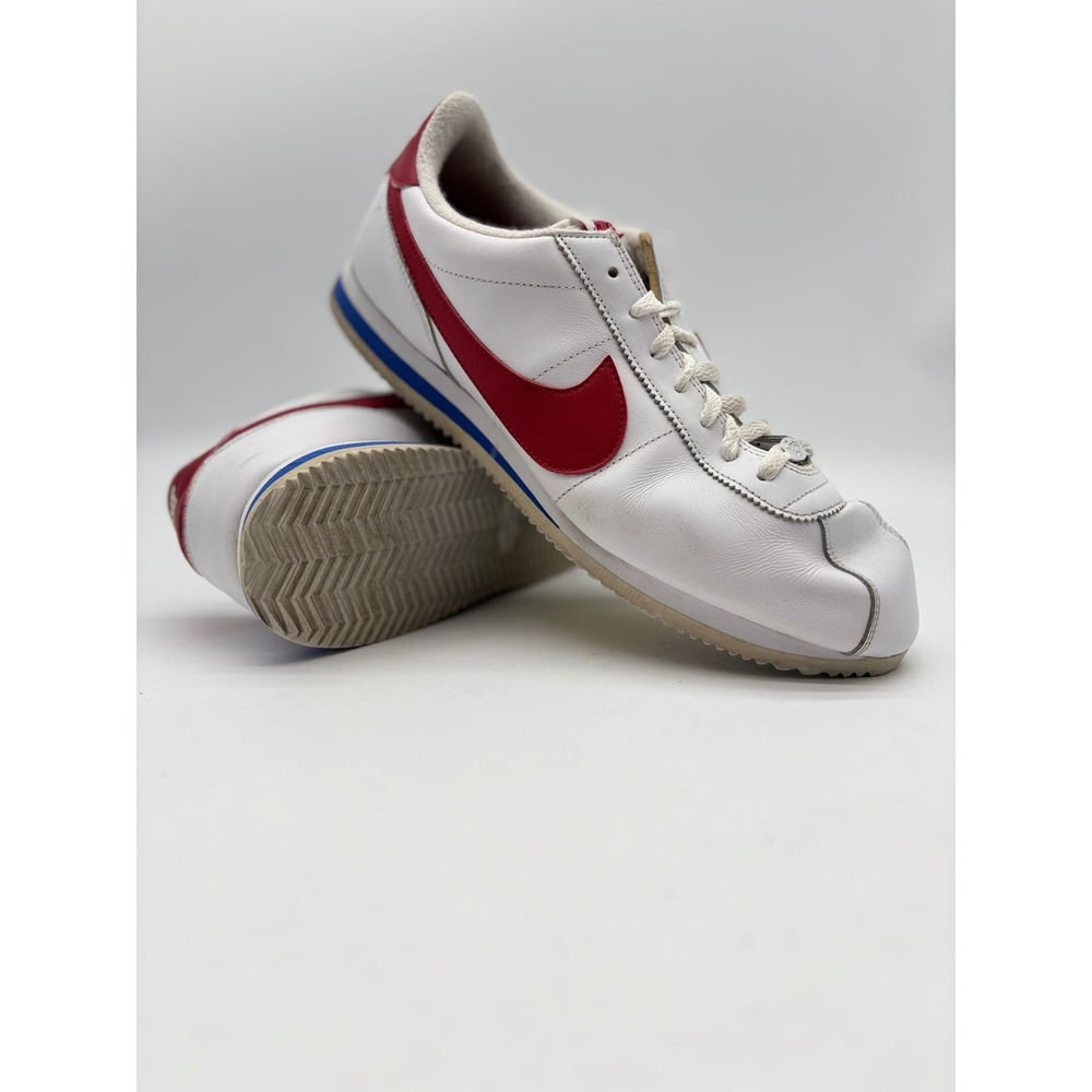 Nike Cortez Basic Leather White Varsity Red Blue Forrest Gump 882254-164 Mens 13